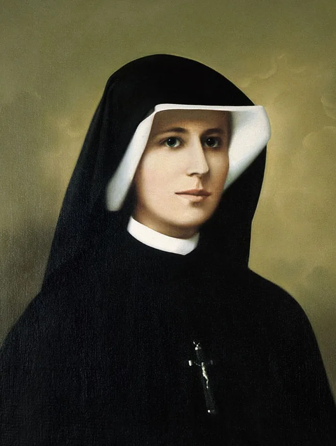 Chân dung nữ tu Faustina trong tu phục